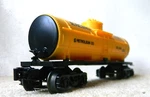 Lionel Single Dome Tank Car Racing Fuel Rd# Lpc 6108 - Black 27. Fixed Price $19.00.