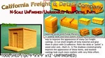 Industrial Wood Tool Storage Shed (1PC) California Freight N/NN3/1:160. Fixed Price $9.34.
