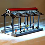 Scale Union Station Platform Building Gauge Train Layout Lighted Depot. Fixed Price $135.00.