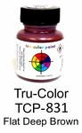Tru-color TCP-831 Brushable Flat Deep Brown Oz Paint Bottle. Fixed Price $8.99.