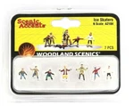 Scale Woodland Scenics A2184 Ice Skaters Figures (7) Pcs. Fixed Price $15.29.