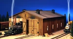 G Scale Train Live Steam / Shay Locomotive Shed For Use W Accucraft Aristocraft. Fixed Price $1549.00.