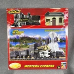 Fast Lane Western Express Train Set Complete Battery Operated 18 PCS-14 Ft Track. Fixed Price $29.99.