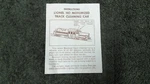 Lionel # 0039 Motorized Track Cleaning Car Instructions Photocopy. Fixed Price $5.00.