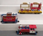 Bachmann 90019 Emmett Kelly Circus Gauge Steam Train Set Ex. Fixed Price $145.49.
