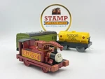 Tomy Trackmaster Plarail Harvey The Crane Engine Freight Train Set. Fixed Price $50.00.