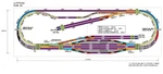 Rokuhan Layout Plan "ac" Complete Track Set (67.5" X 20.7"). Fixed Price $1466.03.
