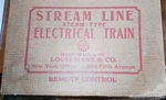Vintage Marx Stream Line Electric Train Set Box W Original Insert Remote Control. Fixed Price $29.95.