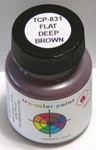 Tru-color Paint TCP-831 Brushable Flat Deep Brown, 1OZ. Fixed Price $8.33.