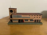 Marklin Tin Train Station Toy Vintage Electrified Large TA-12. Fixed Price $110.00.
