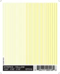 Woodland Scenics DT516 Stripes Yellow 1/64-3/16" Train Decal Sheet. Fixed Price $6.69.