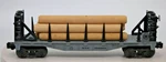 Lionel 36099 New York Central Nyc #506089 Bulkhead Flatcar W/stakes O/027 Log. Fixed Price $39.99.