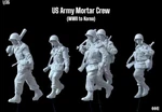 Reduced! 1/35 Resin Figure Us Wwii Man Mortar Crew Marching Model Kit 4441. Fixed Price $29.90.