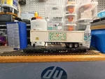 50' Athearn Flatcar W/40' Refer Van Trailer Snl&w Hornhook Couplers #80275. Fixed Price $7.99.