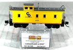 Micro-trains 34' Wood Sheathed Coupla Caboose Cheapeake & Ohio 05100330. Fixed Price $32.90.