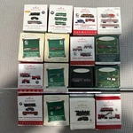 Hallmark Lionel Trains Miniature Ornament Collection Lot (16) Nib. Fixed Price $115.00.