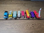 Learning Curve Thomas Wood Train Lot Rickety Fire Cherry Picker Milk Dragon Bus. Fixed Price $8.75.