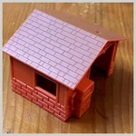 1972 Mattel Putt-putt Train Station Orange Building Motorized 8711 Plastic. Fixed Price $6.99.