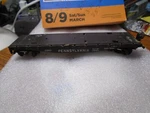 Ho Scale Lionel #0880 Pennsylvania Flat Car. Fixed Price $10.00.
