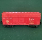 Lionel Van Camp Pork & Beans Box Car, Red, O-gauge, Vintage. Fixed Price $15.00.