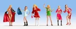 1:87 Noch 15959 Ho Scale Ladies Of The Night Figures -- PKG(6). Fixed Price $22.07.