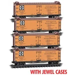 Micro Trains Line Scale 40' Double-sheathed Wood Side Reefer 4-PACK Atchison,. Fixed Price $116.95.