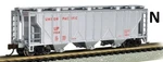Scale PS-2 3-BAY Covered Hopper "union Pacific" BAC-73857. Fixed Price $35.99.