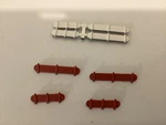 Scale Parts Athearn Acf Covered Hopper Rectangular Hatch Covers (4 Pc Set). Fixed Price $5.49.
