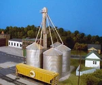 Rix (n-scale) #628-0707 Grain Elevator 2-60' 1-120' W/ladders Only. Fixed Price $15.95.