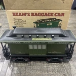 Vintage Jim Beam Central Railroad New Jersey Baggage Car Decanter Green. Fixed Price $49.99.