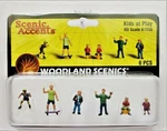 Ho Scale Woodland Scenics A1830 Children Kids At Play Figures (6) Pcs. Fixed Price $16.99.