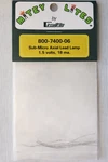 Circuitron 7400-06 Sub-micro 0.75MM Lead Lamp 1.5 Volts 18 Ma. 6PCS. Fixed Price $10.24.