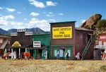 Wild West Bank Buildings (3. Pcs Ho/oo Gauge Kibri Kit 38508. Fixed Price $72.21.