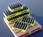 7 Cases Of Coca Cola With Premium Wood Pallet Miniature. Fixed Price $16.95.