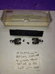 Atlas Scale Coal Load Empty Case Trucks Excellent Condition Lot. Fixed Price $13.28.