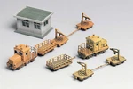 Scale Greenmax 2151 Track Maintenance Vehicles & Office Building Kit 2-ENGINES. Fixed Price $39.99.