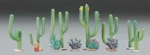 Woodland Scenics TR3600 N/ho Cactus Plant 1/2"-2 (13) Train Scenery. Fixed Price $13.75.