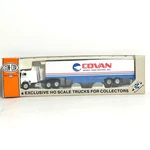 Con-cor Freightliner Tractor 48FT Moving Trailer Covan Ho Scale 0004-001076. Fixed Price $22.49.