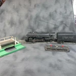 Vintage Lionel Engine 1655, Tender 6654W, Milk Car Platform 3462P, Control Pnl,+. Fixed Price $68.99.