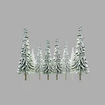 Jtt 92006 Snow Spruce Trees 2" To 4" Scenic Scale, 36 Pack. Fixed Price $29.99.