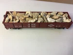 Texas Pacific Gondola W/rock Load T&p 19463 Ho Scale Trains. Fixed Price $7.55.