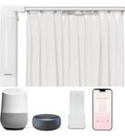 Electric Smart Curtain System Motorized Rod Remote App Control Adjustable 205. Fixed Price $111.99.