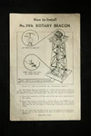 Lionel 394-30 How To Install & Operate No. Rotary Beacon Instruction Sheet. Fixed Price $9.75.