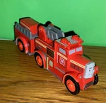 Thomas The Tank & Friends - Wood Flynn Fire Train Crew Learning Curve. Fixed Price $35.00.