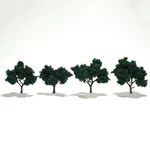 Woodland Scenics TR1505 2" - 3" Dark Green (4). Fixed Price $13.69.