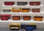 Bachmann, Lionel, & Ahm Ho Scale Assorted Freight Cars 13 Ex/box. Fixed Price $93.99.