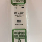 Evergreen Scale Models 24 Strip Pack .250X.500 EVG413 Plastic Building. Fixed Price $14.44.