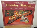 New Bright Musical Holiday Station Animated Train Set 385 Tested Working. Fixed Price $149.99.