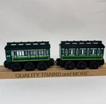 Wooden Railway Custom Emily Passenger Coach And Brake Van For Thomas Train. Fixed Price $33.75.