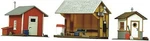 Life-like Trackside Shanties Kit Three Different Shacks Model Train Building. Fixed Price $18.08.